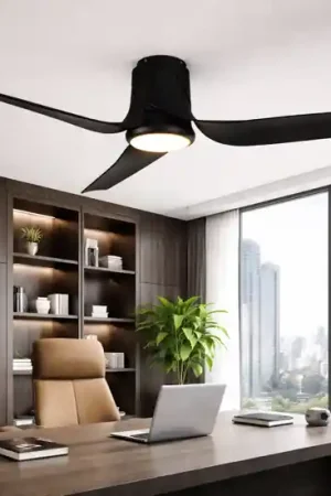 Ventilatore con luce da soffitto nero led cct con telecomando e app A Buon Prezzo