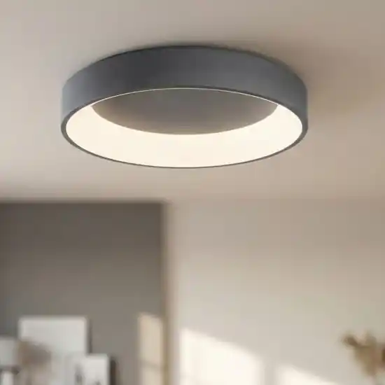 Plafoniera led 35w 60cm grigio 3000k-4000k affralux band diodi Spedizione Espresso