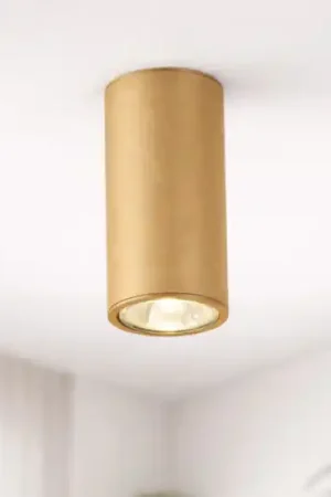 Acquista Ora Ondaluce filo faretto led a soffitto moderno cilindro oro