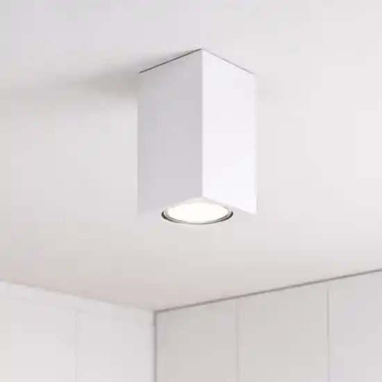 Direttamente Dal Produttore Ondaluce faretto da soffitto aloa bianco squadrato moderno