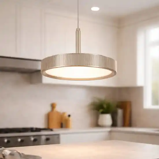 Direttamente Dal Produttore Ondaluce lampada a sospensione nina oro moderna led 20w 3000k