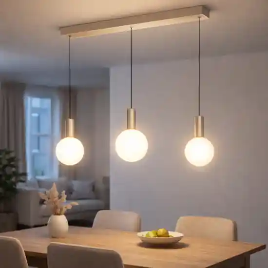 Odeon sp3 ideal lux lampadario tre sospensioni led 3000k metallo opaco Ultime Pezzi