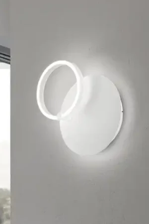 Quantità Limitata Ondaluce applique da parete sabe bianca orientabile led 28w 3000k dimmerabile