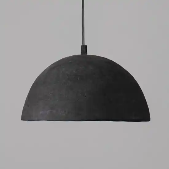 Lampadario sospensione cupola 32cm nero di cartapesta Bestseller