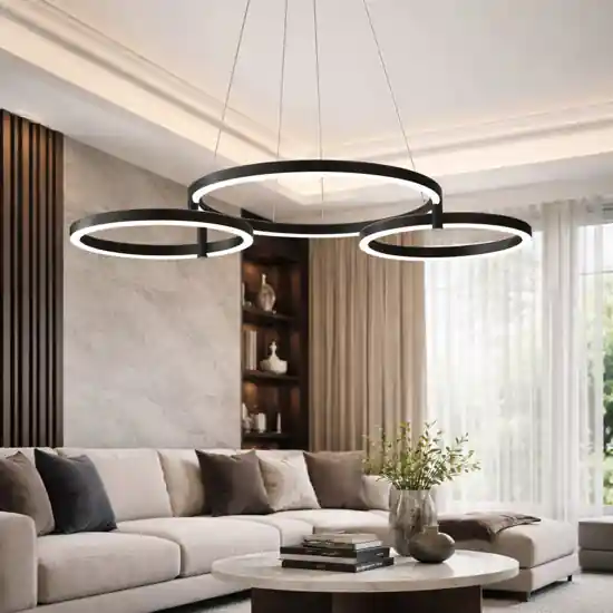 Ondaluce sabe lampadario moderno led 75w 3000k cerchi orientabili dimmerabile Vendita Finale
