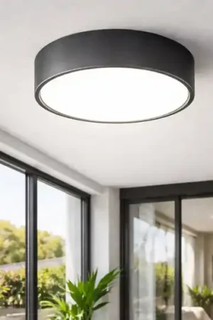 Vendita Finale Ondaluce plafoniera da esterno patio rotonda antracite led 10w 3000k