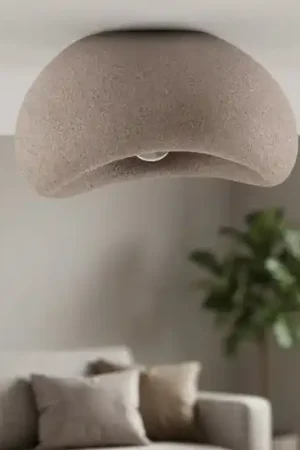 A Buon Prezzo Plafoniera marrone wabi sabi 50cm design japandi