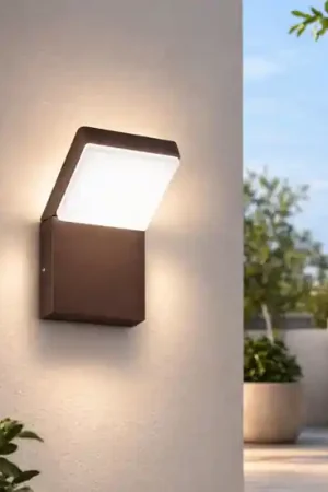 Applique da esterno moderna led 20w 4000k corten ondaluce ninja Reso Gratuito