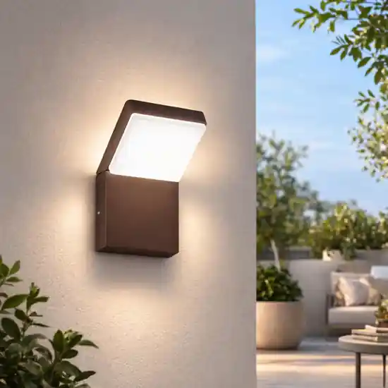 Applique da esterno moderna led 20w 4000k corten ondaluce ninja Reso Gratuito