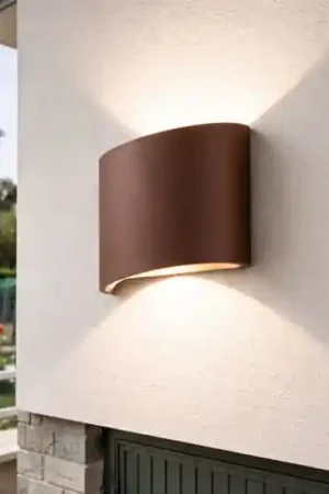 Applique da esterno corten led biemissione 3000k ondaluce nevio Soddisfatti O Rimborsati