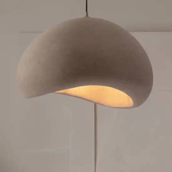 Occasione Lampadario sospensione 60cm wabi sabi marrone per soggiorno japandi