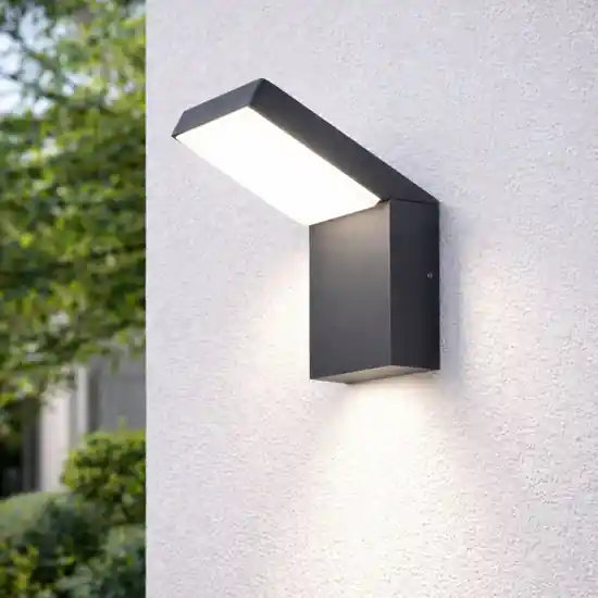 Offerta Del Giorno Applique da esterno antracite led 20w 4000k ondaluce ninja