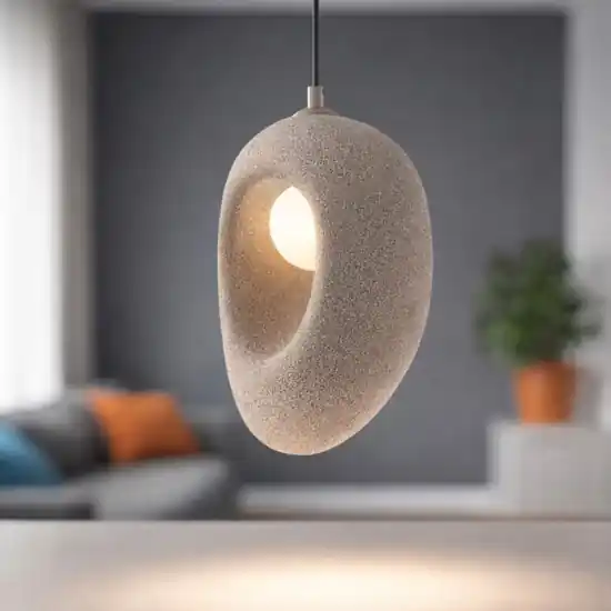 Lampada a sospensione marrone design japandi wabi sabi Prezzo Basso