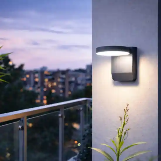 Promo Stagionale Applique da esterno orientabile antracite led 4000k ondaluce zenga ip65