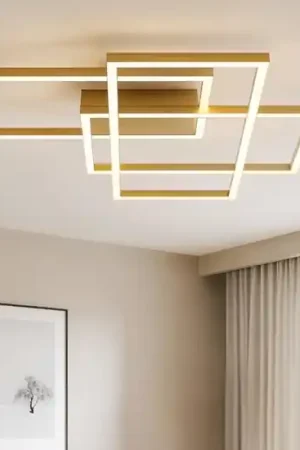 Maytoni rida plafoniera moderna colore oro led da 2600k a 3500k Prezzo Di Fabbrica