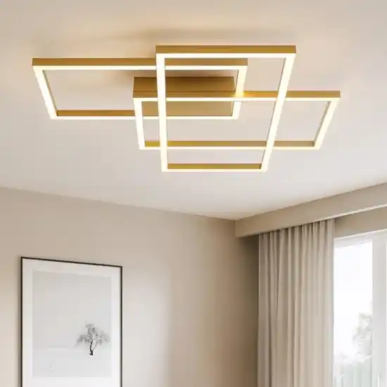 Maytoni rida plafoniera moderna colore oro led da 2600k a 3500k Prezzo Di Fabbrica