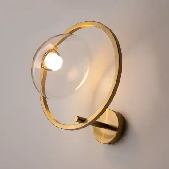 Acquista Ora Maytoni lunare applique da parete circolare colore oro led 3000k
