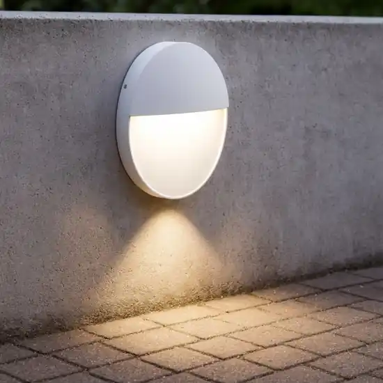 Segnapasso rotondo per esterno led 3w 3000k bianco ip65 Saldi
