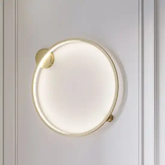 Spedizione Espresso Maytoni halo applique moderna da parete circolare led 4000k
