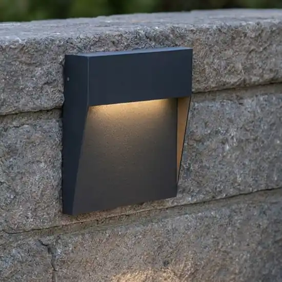 Segnapasso led grafite per esterno 3w 3000k ip65 Spedizione Espresso