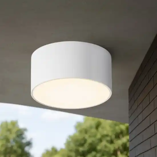 Reso Gratuito Maytoni zon ip faretto bianco a soffitto da esterno led 15w 3000k