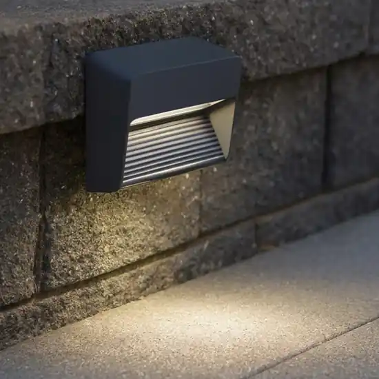 Quantità Limitata Segnapasso a parete per esterno grafite rettangolare led 13w 3000k