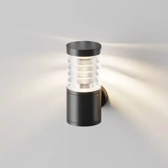 Compra Oggi Stesso Maytoni spir applique da esterno led 3000k ip54 cilindrico nero