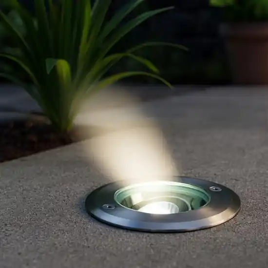 Promozione Esclusiva Faretto per giardino rotondo a incasso calpestabile led 6w 4000k orientabile