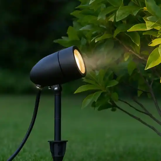 Scelto Dai Clienti Faretto con picchetto nero da giardino orientabile ip65