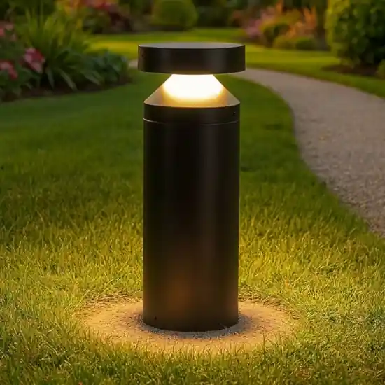 Spedito Oggi Maytoni olten lampione basso da giardino led 3000k ip65 nero