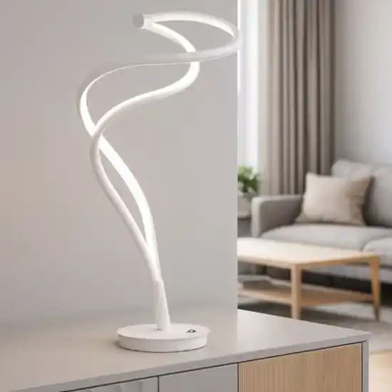 Acquista Ora Lampada da tavolo bianca led da 2300k a 4000k design minimal