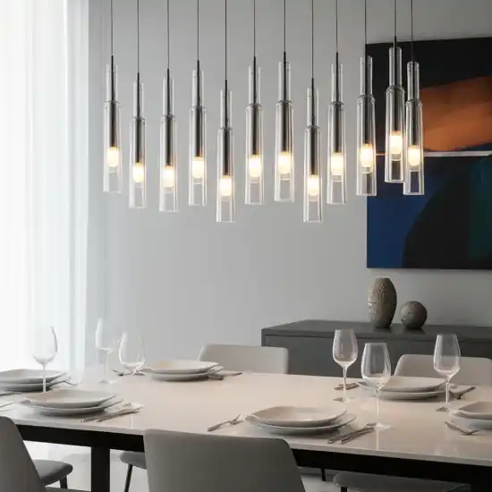 Lampadario cucina in vetro led da 2300k a 4000k moderno Prezzo Conveniente