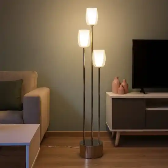 Lampada da terra moderna 3 luci per soggiorno Compra Oggi Stesso