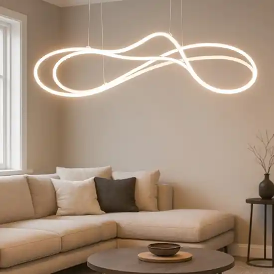 Lampadario moderno bianco led 2300k a 4000k dimmerabile Affare