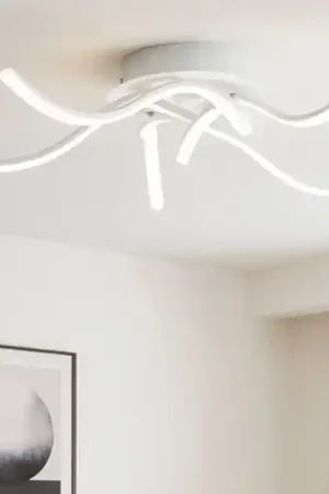 Vendita Finale Gea luce tessa plafoniera moderna led 38w 4000k bianca per salotto