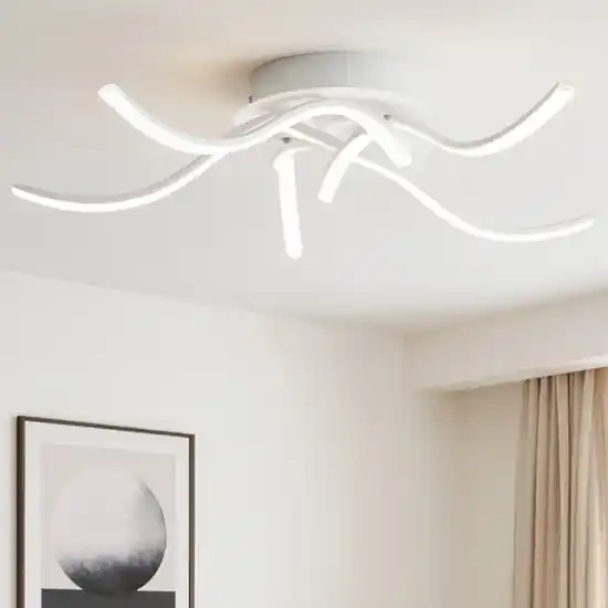 Vendita Finale Gea luce tessa plafoniera moderna led 38w 4000k bianca per salotto