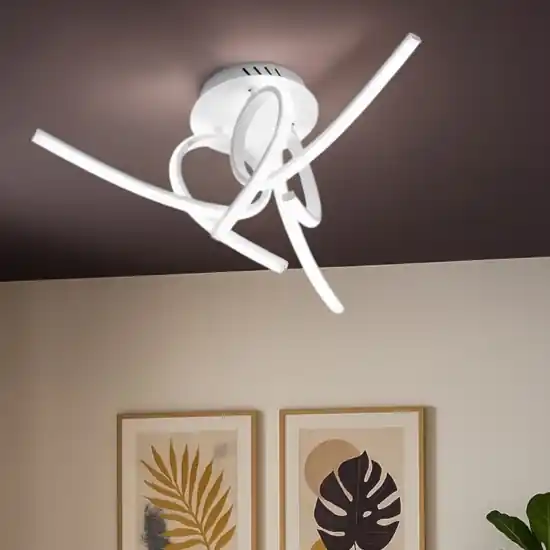Ultime Pezzi Gea luce tosca plafoniera moderna led 45w 4000k per soggiorno