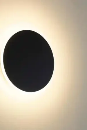 A Buon Prezzo Gea luce fortuna applique da parete nera design moderno