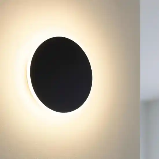 A Buon Prezzo Gea luce fortuna applique da parete nera design moderno