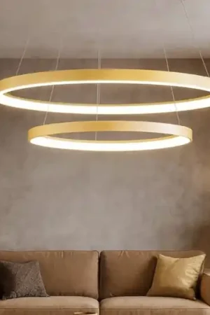 Compra Online Gea luce krizia lampadario moderno led 88w 3000k ad anelli