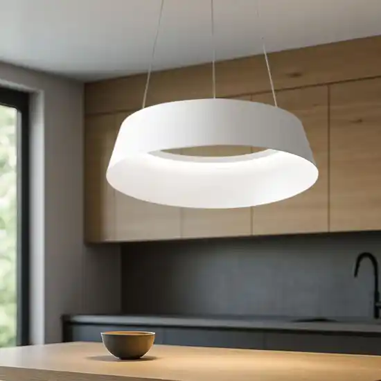 Consegna Rapida Gea luce juliette lampadario cucina led 50w 3000k bianco rotondo