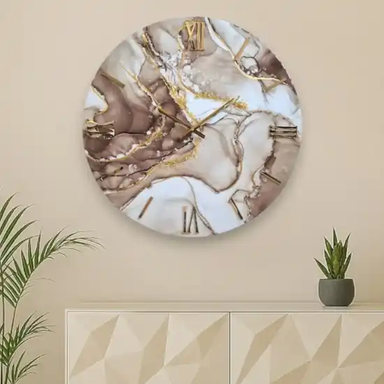 Sconto Orologio luxury per parete 60cm rotondo moderno in resina
