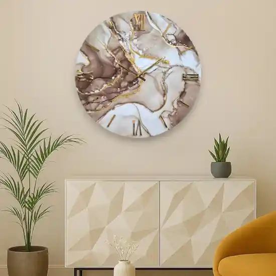 Grande orologio per parete 100cm luxury moderno tondo resina oro Ultimissimo Modello