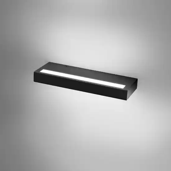 Professionale Gea luce gap applique da parete led 34w 3000k rettangolare nera