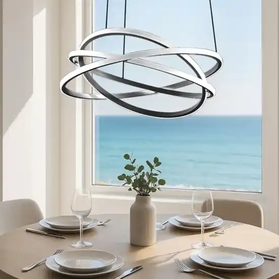 Bestseller Gea luce atia lampadario cucina led 80w 3000k nero moderno