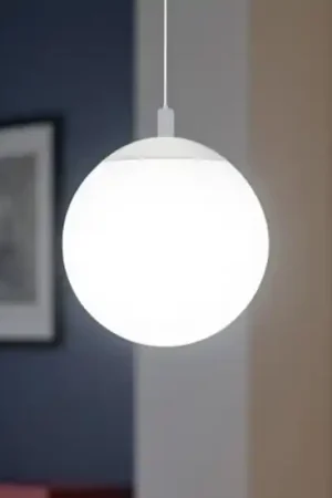 Offerta Lampo Affralux lampada a sospensione potiri moderna sfera vetro bianco