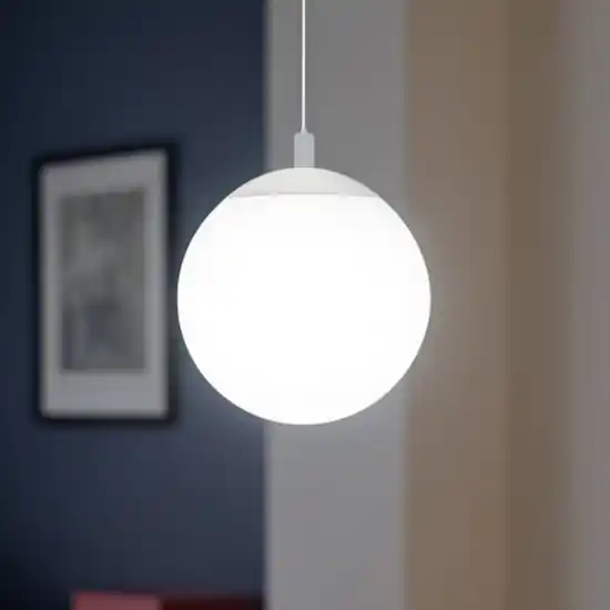 Offerta Lampo Affralux lampada a sospensione potiri moderna sfera vetro bianco