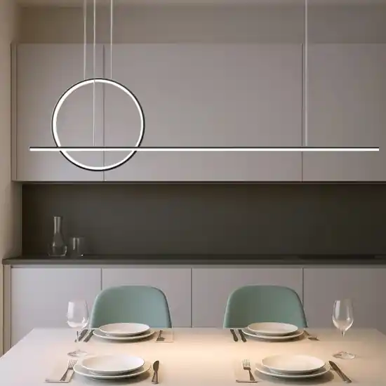 Ultimissimo Modello Maytoni halo lampadario da cucina led 40w da 3000k a 4000k moderno