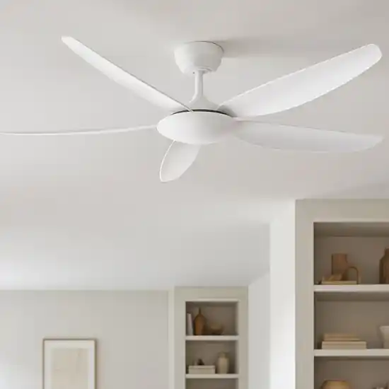 Ventilatore da soffitto bianco ambienti 20mq con telecomando Professionale