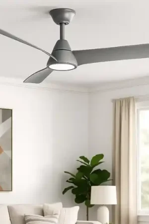Ventilatore da soffitto con luce pale grigio 20mq con telecomando Promo Stagionale